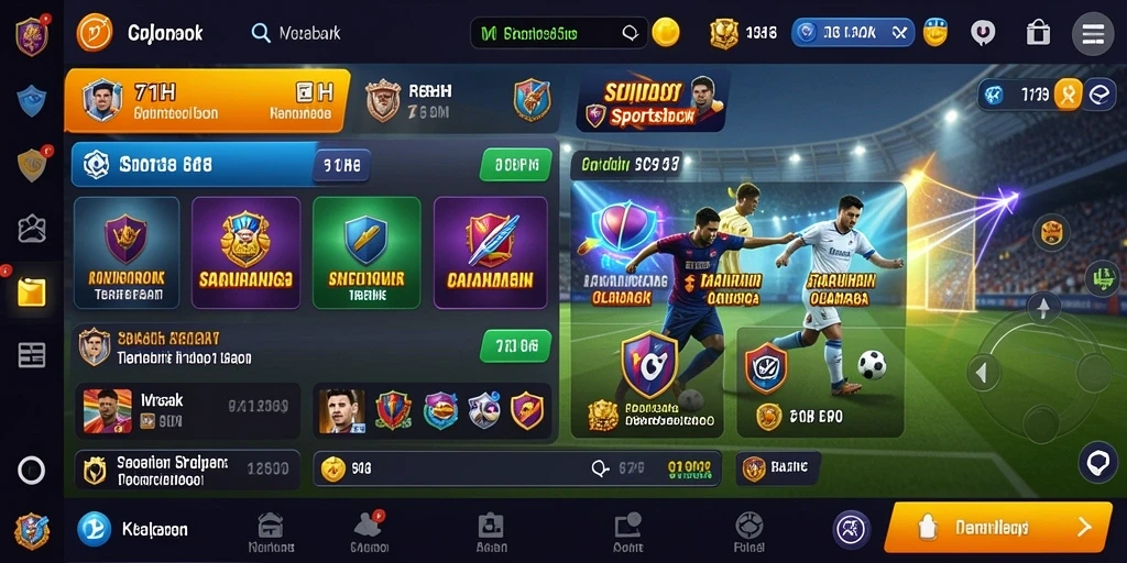 Screenshot utama 71H menampilkan antarmuka taruhan olahraga yang dinamis.
