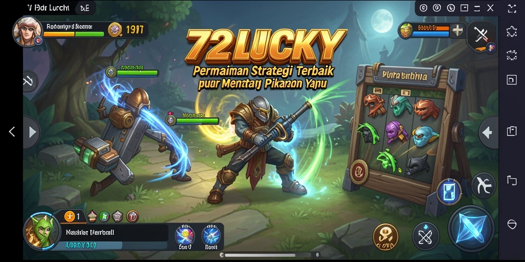 Tampilan gameplay 72LUCKY yang penuh strategi dan tantangan.