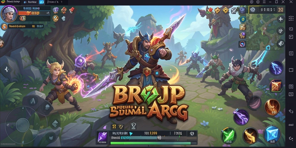 Tangkapan layar utama BROJP menampilkan aksi seru dalam gameplay ARPG.