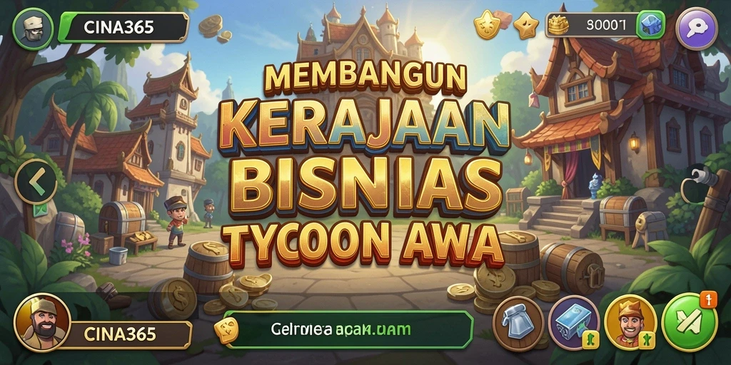 Tampilan utama CINA365 dengan gameplay Tycoon yang menarik.