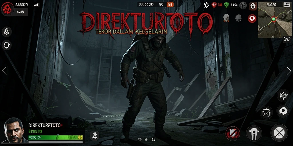 Tangkapan layar eksplorasi mengerikan di dalam game DIREKTURTOTO.