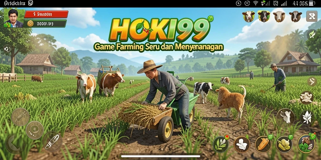 Gameplay HOKI99 yang menarik dengan aktivitas bertani.