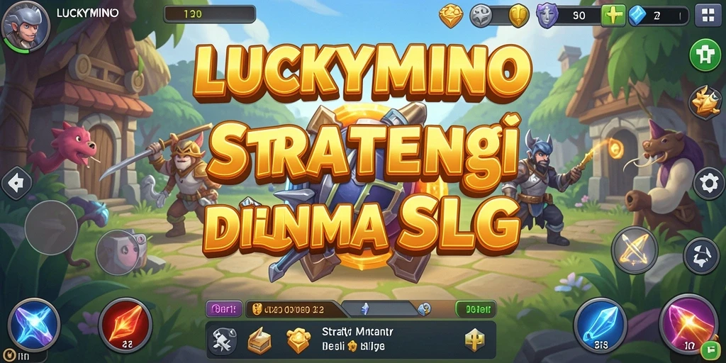 Tampilan gameplay menarik di dunia LUCKYMINO yang penuh strategi.