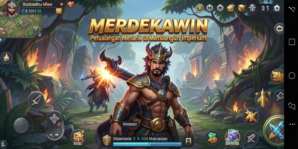 Gameplay seru MERDEKAWIN yang penuh petualangan.