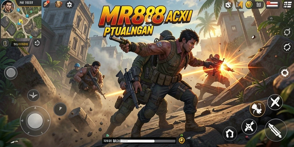 Tangkapan layar menunjukkan aksi mendebarkan dalam gameplay MR888.