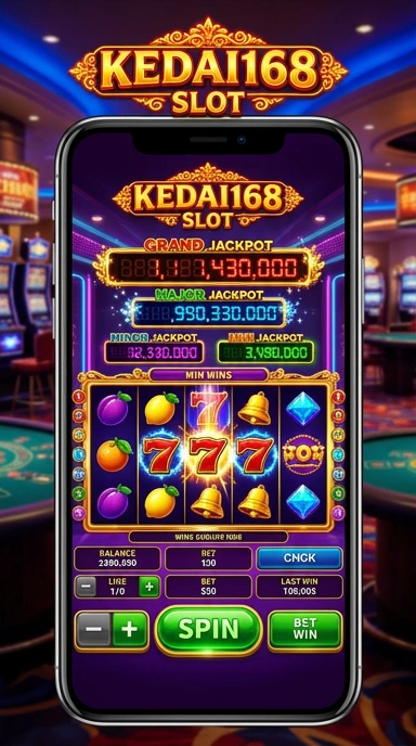 Proses pengunduhan APK di kedai168 yang cepat dan mudah.